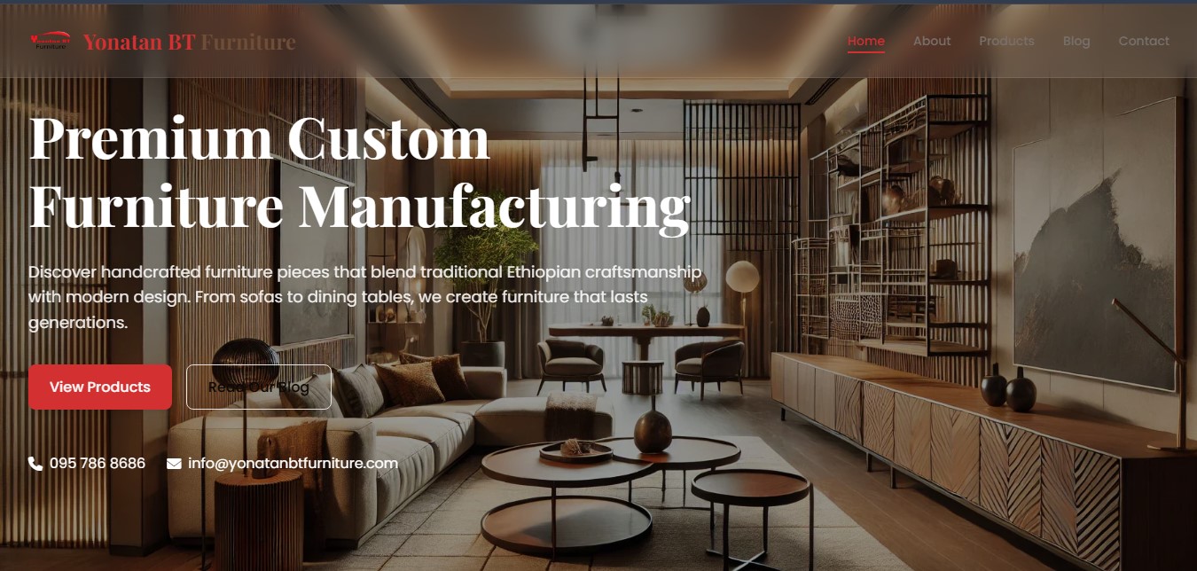 Furniture E-commerce Website