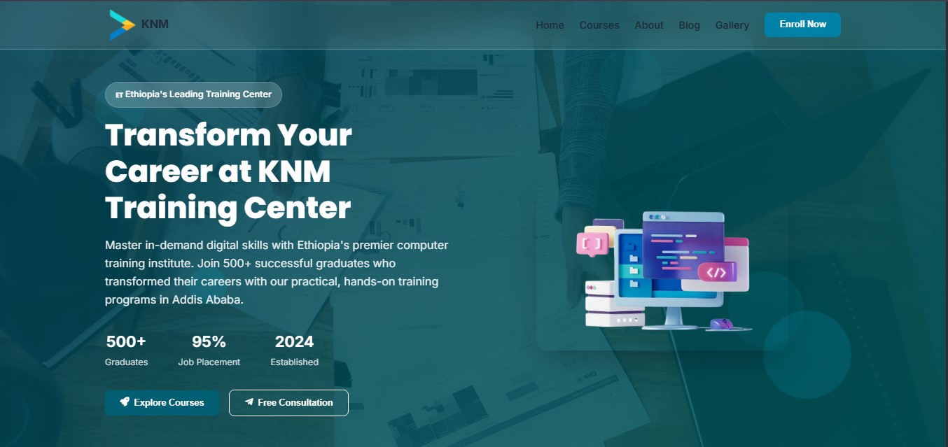 Trading center - Web Design Project by Regix Addis Ababa
